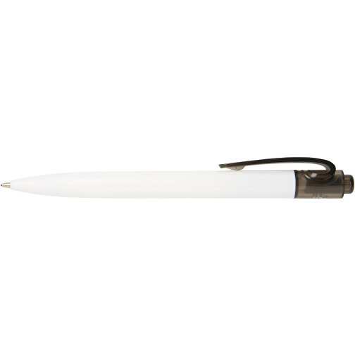 Thalaasa Kugelschreiber Aus Ocean Bound-Kunststoff , Marksman, transparent schwarz / weiss, Recycelter Kunststoff, 14,30cm (Länge), Bild 4