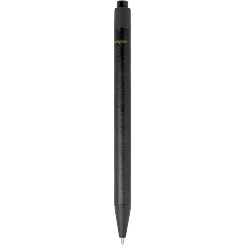 Chartik Kugelschreiber Aus Recyceltem Papier Mit Matter Oberfläche, Einfarbig , schwarz, Recyceltes Papier, 14,00cm (Länge), Bild 6