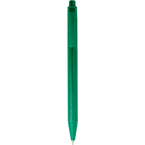 Chartik Kugelschreiber Aus Recyceltem Papier Mit Matter Oberfläche, Einfarbig , grün, Recyceltes Papier, 14,00cm (Länge), Bild 1