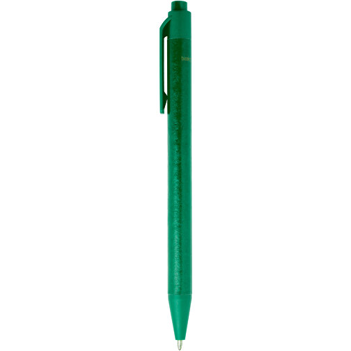 Chartik Kugelschreiber Aus Recyceltem Papier Mit Matter Oberfläche, Einfarbig , grün, Recyceltes Papier, 14,00cm (Länge), Bild 2