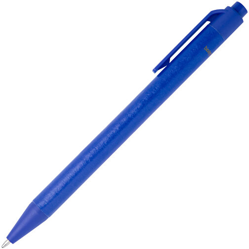 Chartik Kugelschreiber Aus Recyceltem Papier Mit Matter Oberfläche, Einfarbig , blau, Recyceltes Papier, 14,00cm (Länge), Bild 3
