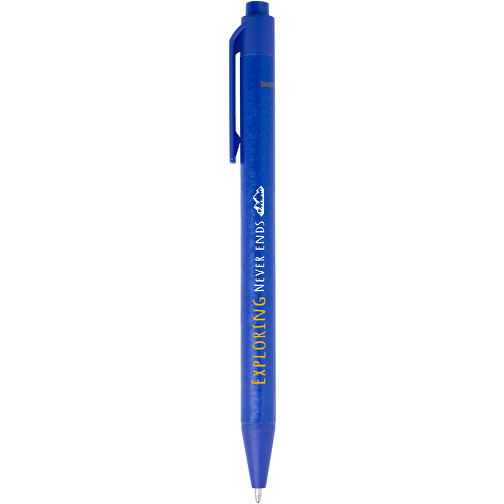 Chartik Kugelschreiber Aus Recyceltem Papier Mit Matter Oberfläche, Einfarbig , blau, Recyceltes Papier, 14,00cm (Länge), Bild 5