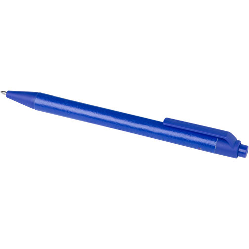 Chartik Kugelschreiber Aus Recyceltem Papier Mit Matter Oberfläche, Einfarbig , blau, Recyceltes Papier, 14,00cm (Länge), Bild 7