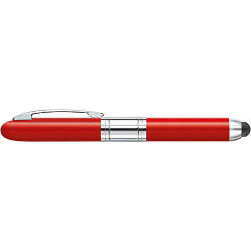 Stempelschreiber 4374M , rot, chrom, Metall, Kunststoff, Gummi, , Bild 1