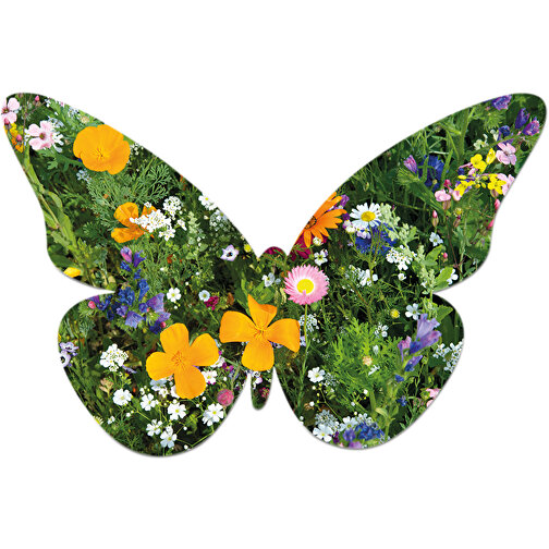 Samenpapier - Standardmotiv - Schmetterling , Papier, Saatgut, 5,50cm x 8,00cm (Länge x Breite), Bild 2