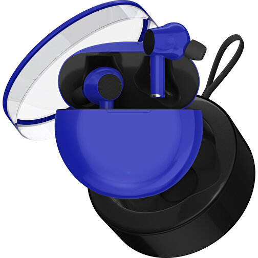True-Wireless In-Ear Kopfhörer Truly , blau / schwarz, Kunststoff, 6,00cm x 3,00cm x 6,00cm (Länge x Höhe x Breite), Bild 2