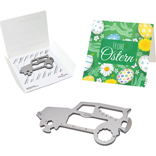 Set de cadeaux / articles cadeaux : ROMINOX® Key Tool SUV (19 functions) emballage à motif Frohe O, Image 1