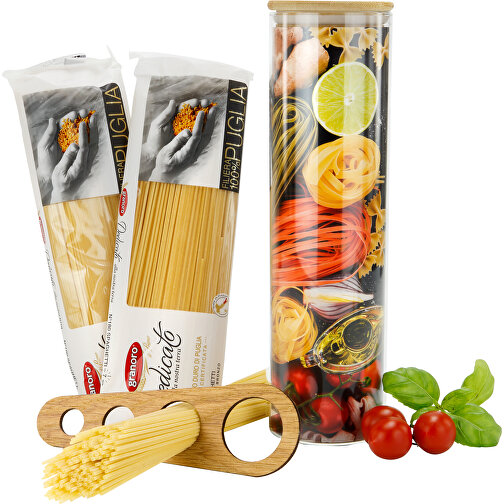 Spaghetti Im Glas , Gemischt, 9,50cm x 31,20cm x 9,50cm (Länge x Höhe x Breite), Bild 1