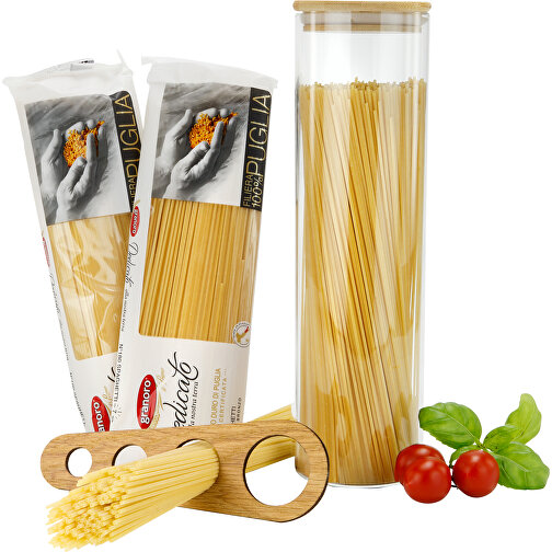 Spaghetti Im Glas , Gemischt, 9,50cm x 31,20cm x 9,50cm (Länge x Höhe x Breite), Bild 2
