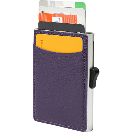 C-Secure RFID Kartenhalter , lila, Metall, 9,50cm x 6,50cm (Länge x Breite), Bild 1