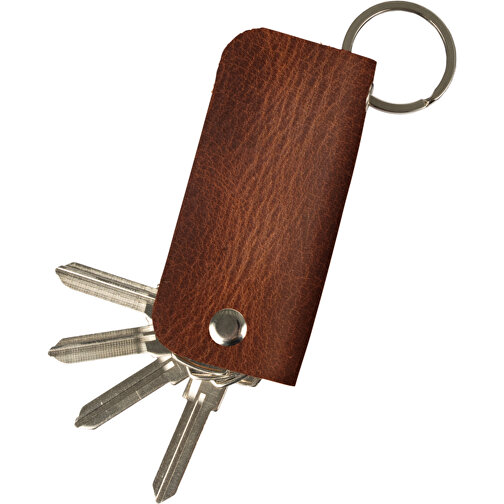 Schlüsseletui , cognac, Allgäu Rindleder, 8,50cm x 4,00cm (Länge x Breite), Bild 1