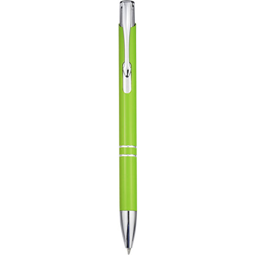 Moneta Kugelschreiber Aus Recyceltem Aluminium , limone, Recycled Aluminium, ABS Kunststoff, Eisen, 13,60cm (Länge), Bild 1