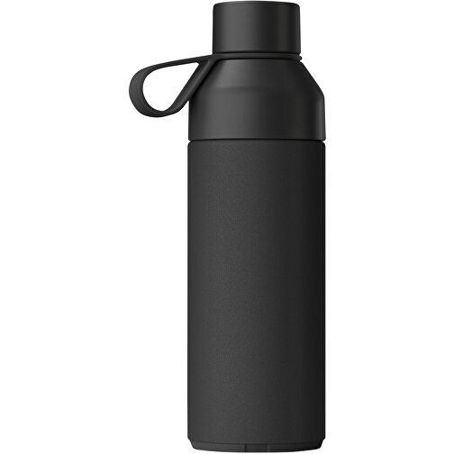 Ocean Bottle 500 Ml Vakuumisolierte Flasche , obsidian black, 70% Recycled stainless steel, 10% PET Kunststoff, 10% Recycelter PET Kunststoff, 10% Silikon Kunststoff, 21,70cm (Höhe), Bild 3