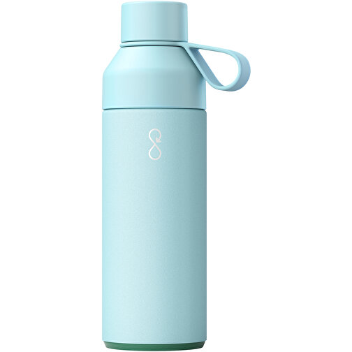 Ocean Bottle 500 Ml Vakuumisolierte Flasche , himmelblau, 70% Recycled stainless steel, 10% PET Kunststoff, 10% Recycelter PET Kunststoff, 10% Silikon Kunststoff, 21,70cm (Höhe), Bild 1