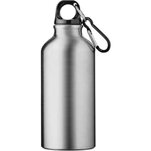 Oregon 400 Ml RCS-zertifizierte Trinkflasche Aus Recyceltem Aluminium Mit Karabinerhaken , silber, Recycled Aluminium, 17,60cm (Höhe), Bild 2