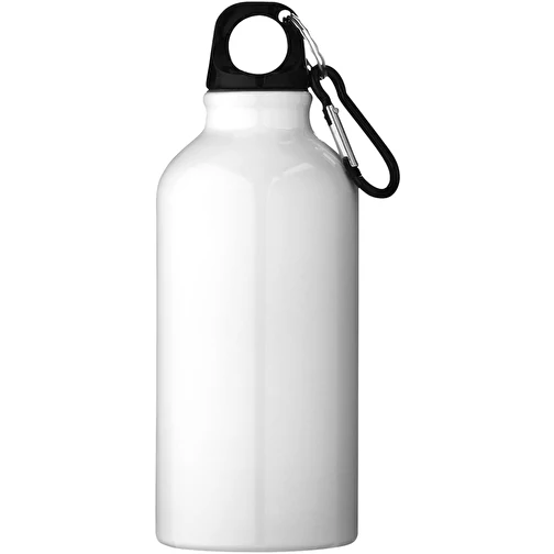 Bouteille d eau Oregon de 400 ml en aluminium recyclé certifié RCS avec mousqueton, Image 2