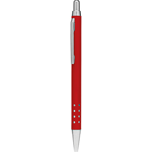 Aluminium-Kugelschreiber BUKAREST , rot, Aluminium / Stahl, 13,50cm (Länge), Bild 1
