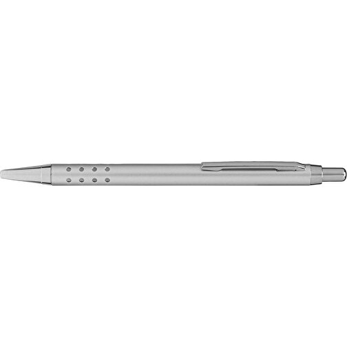 Aluminium-Kugelschreiber BUKAREST , silber, Aluminium / Stahl, 13,50cm (Länge), Bild 3