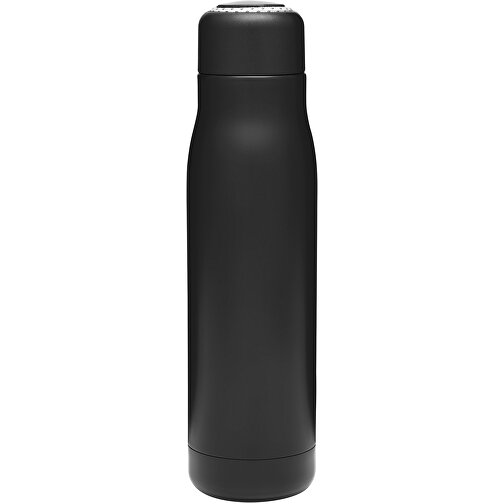 Vakuum-Isolierflasche ROBUSTA , schwarz, Edelstahl / Silikon / Kunststoff / Polyester, 26,00cm (Länge), Bild 4