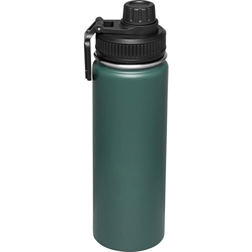 Vakuum-Isolierflasche ARMY STYLE , grün, Edelstahl / Silikon / Kunststoff, 29,50cm (Länge), Bild 1