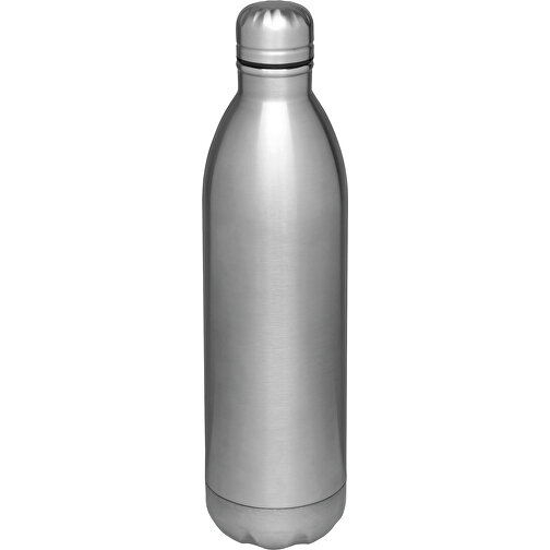 Vakuum-Flasche JUMBO TASTE , silber, Edelstahl / Kunststoff / Silikon, 33,00cm (Länge), Bild 1
