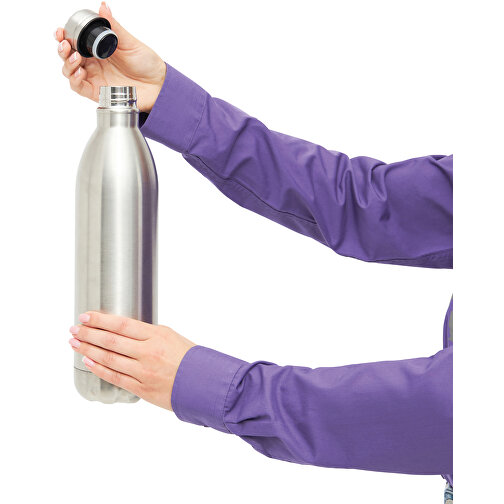 Vakuum-Flasche JUMBO TASTE , silber, Edelstahl / Kunststoff / Silikon, 33,00cm (Länge), Bild 7