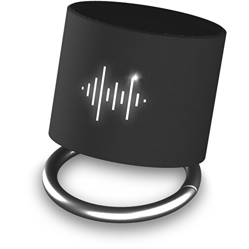 SCX.design S26 Lautsprecher Ring Mit Leuchtlogo , schwarz, ABS Kunststoff, Gummi, Metall, 4,50cm (Höhe), Bild 1