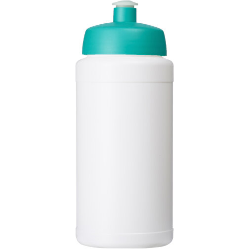 Baseline Plus Renew 500 Ml Sportflasche , weiß, aquablau, Zuckerrohr Biokunststoff, 90% PP Kunststoff, 10% TPE Kunststoff, 18,30cm (Höhe), Bild 3
