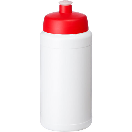 Baseline Plus Renew 500 Ml Sportflasche , weiss, rot, Zuckerrohr Biokunststoff, 90% PP Kunststoff, 10% TPE Kunststoff, 18,30cm (Höhe), Bild 1