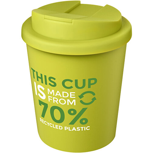 Gobelet recyclé Americano® Espresso Eco de 250 ml avec couvercle anti-déversement, Image 2