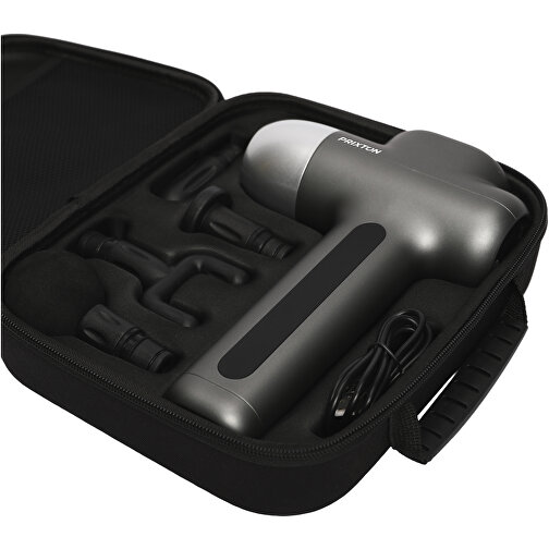 Prixton MGF300 Fit Titan Massagepistole , schwarz, ABS Kunststoff, PC Kunststoff, 28,70cm x 8,00cm x 23,50cm (Länge x Höhe x Breite), Bild 5