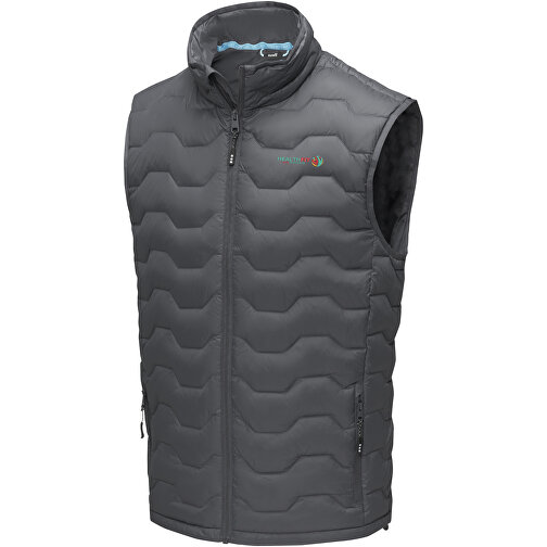 Epidote GRS Isolierter Daunen-Bodywarmer Aus Recyceltem Material Für Herren , storm grey, Dull cire-380T Woven mit wasserabweisendem und daunendichtem Finish 100% recyceltes Nylon, GRS-zertifiziert , Padding/filling, Dow, XXL, , Bild 2