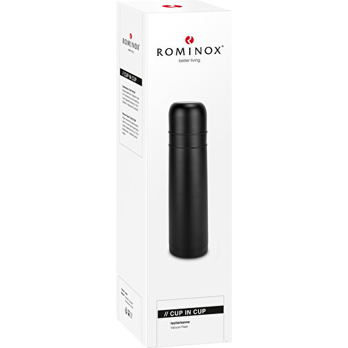 ROMINOX® termokanne // Kopp i kopp - med 2 lokk - matt svart, Bilde 4