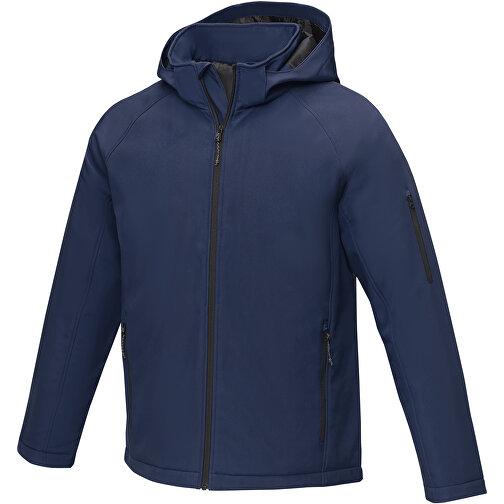 Notus Wattierte Softshell Herrenjacke , navy, Mechanisches Stretch Woven 100% Polyester, 250 g/m2, Padding/filling, Taft 100% Polyester, S, , Bild 1