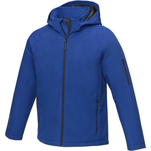 Notus Wattierte Softshell Herrenjacke , blau, Mechanisches Stretch Woven 100% Polyester, 250 g/m2, Padding/filling, Taft 100% Polyester, XS, , Bild 1