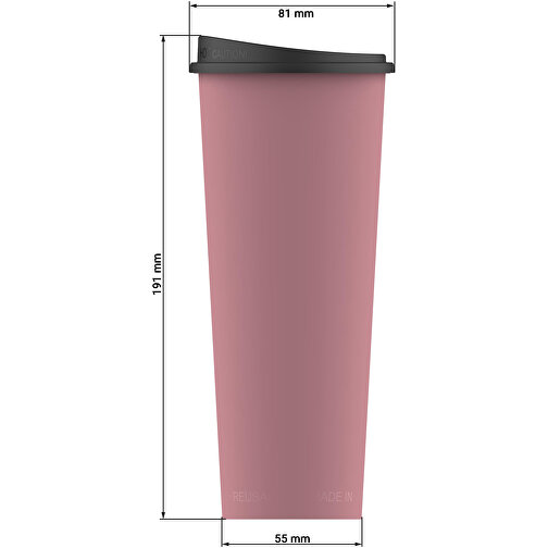 Kaffeebecher 'ToGo', 0,5 L , geselliges grün/schwarz, Kunststoff, 19,20cm (Höhe), Bild 6