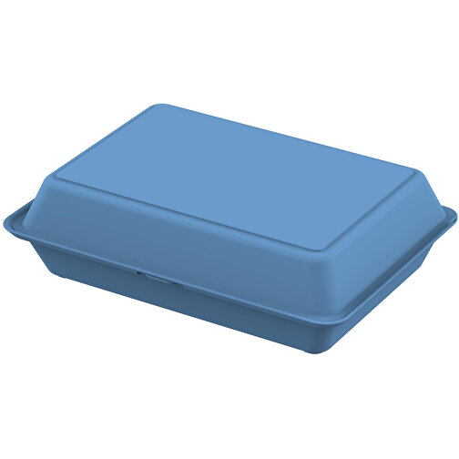Menübox 'ToGo' XL, Ohne Trennstege , behagliches blau, Kunststoff, 21,00cm x 8,40cm x 29,00cm (Länge x Höhe x Breite), Bild 1