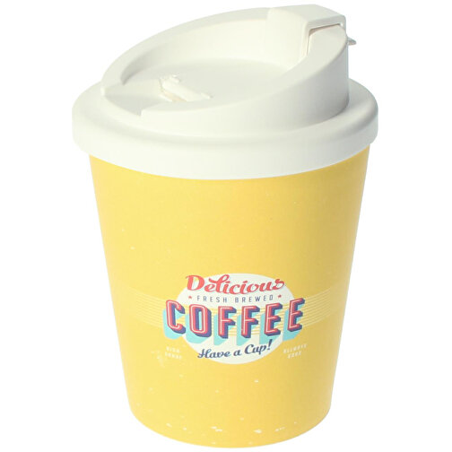 Kaffeebecher 'Premium Deluxe' Small , standard-blau PP/weiss, Kunststoff, 12,00cm (Höhe), Bild 1
