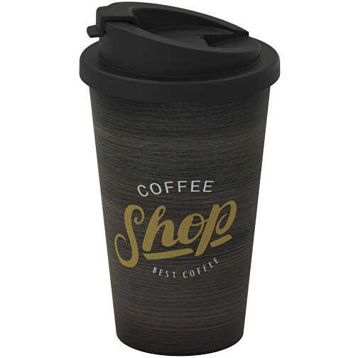 Kaffeebecher 'Premium Deluxe' , standard-gelb/schwarz, Kunststoff, 16,50cm (Höhe), Bild 5