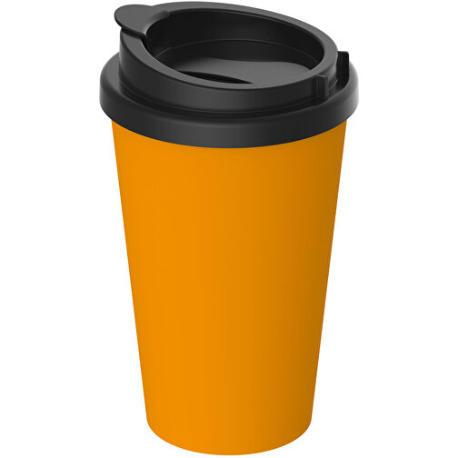 Kaffeebecher 'PremiumPlus' , standard-gelb/schwarz, Kunststoff, 15,50cm (Höhe), Bild 1