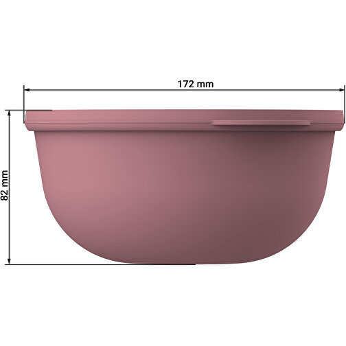 Food-Bowl 'ToGo', 1,0 L , schlichtes schwarz/transparent, Kunststoff, 8,20cm (Höhe), Bild 4