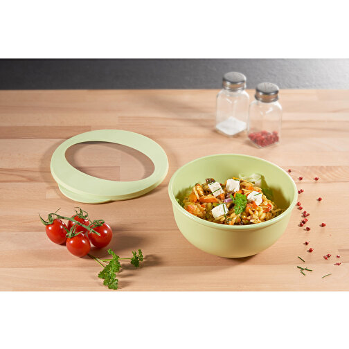 Food-Bowl 'ToGo', 1,0 L , raffiniertes rot/transparent, Kunststoff, 8,20cm (Höhe), Bild 8