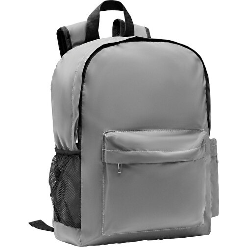 Bright Backpack , silber matt, Polyester, 32,00cm x 40,00cm x 12,00cm (Länge x Höhe x Breite), Bild 1