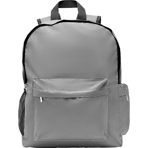 Bright Backpack , silber matt, Polyester, 32,00cm x 40,00cm x 12,00cm (Länge x Höhe x Breite), Bild 4