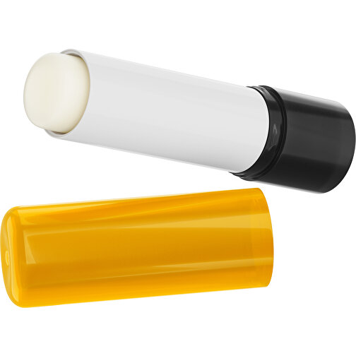 Lippenpflegestift 'Lipcare Original' Mit Polierter Oberfläche , gelb-orange / schwarz, Kunststoff, 6,90cm (Höhe), Bild 1