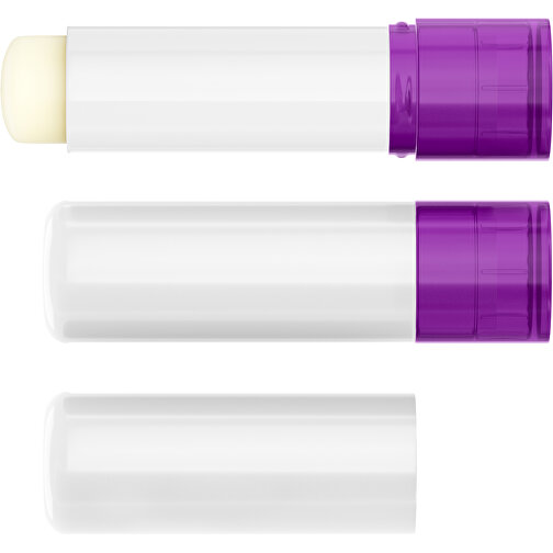 Lippenpflegestift 'Lipcare Original' Mit Polierter Oberfläche , weiß / violett, Kunststoff, 6,90cm (Höhe), Bild 4