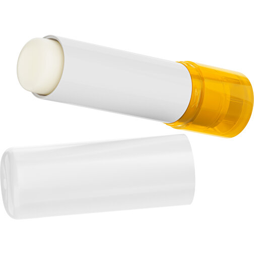 Lippenpflegestift 'Lipcare Original' Mit Polierter Oberfläche , weiß / gelb-orange, Kunststoff, 6,90cm (Höhe), Bild 1