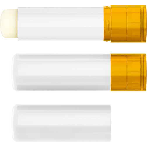 Lippenpflegestift 'Lipcare Original' Mit Polierter Oberfläche , weiß / gelb-orange, Kunststoff, 6,90cm (Höhe), Bild 4
