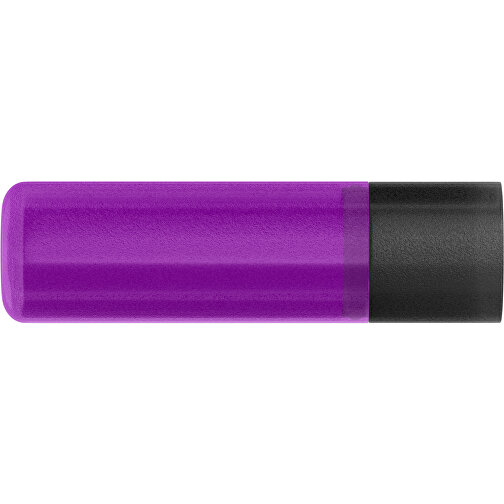 Lippenpflegestift 'Lipcare Original' Mit Gefrosteter Oberfläche , violett / schwarz, Kunststoff, 6,90cm (Höhe), Bild 2