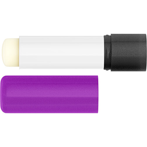 Lippenpflegestift 'Lipcare Original' Mit Gefrosteter Oberfläche , violett / schwarz, Kunststoff, 6,90cm (Höhe), Bild 3